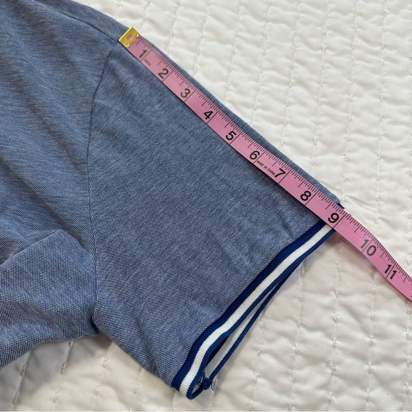 Original Penguin Dual Striped Navy Tipped Polo Short Sleeve with White Accents - Picture 10 of 13